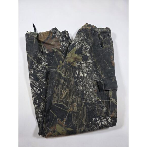 Mossy Oak Break Up Field Staff 32/31 Cargo Pants Mens Camo Adjustable Waist - Picture 1 of 5